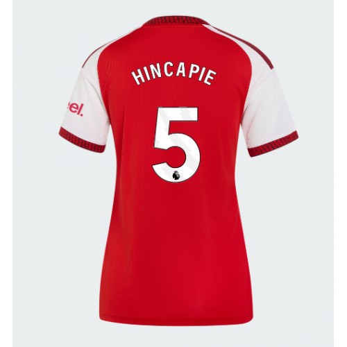 Stroje piłkarskie Arsenal Piero Hincapie #5 Koszulka Podstawowej dla damskie 2026-27 Krótki Rękaw